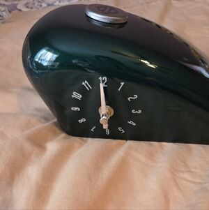 Harley Davidson Dark Green Retro Desk Clock BNIB